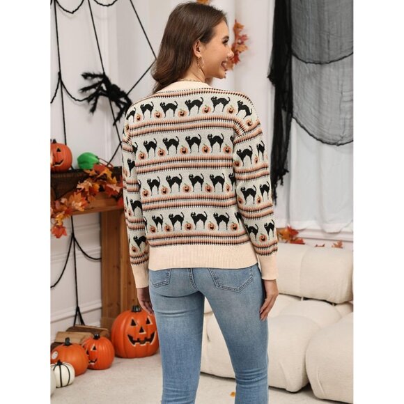 Women Christmas Sweater Plus Size Funny Winter Holiday Vacation Oversized - Picture 2 of 5